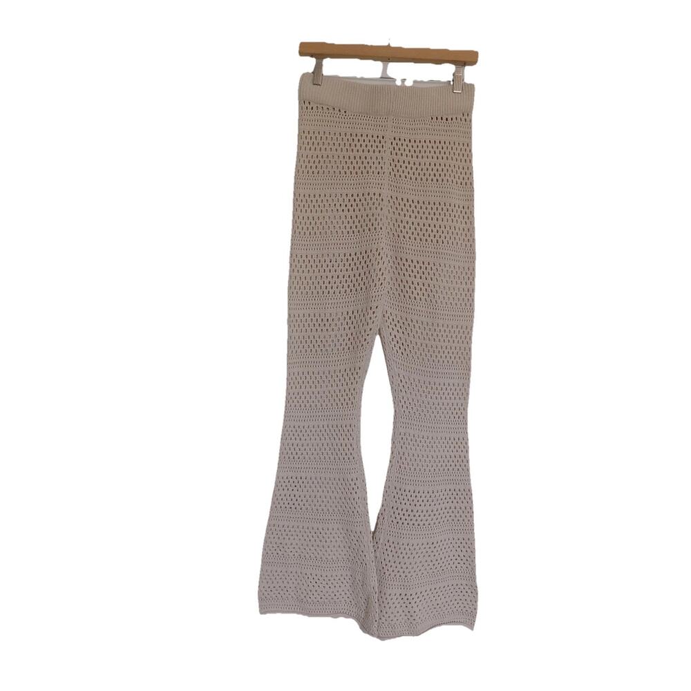 Sincerely Jules knit eyelet pants lounge pants swim coverup pants size Small